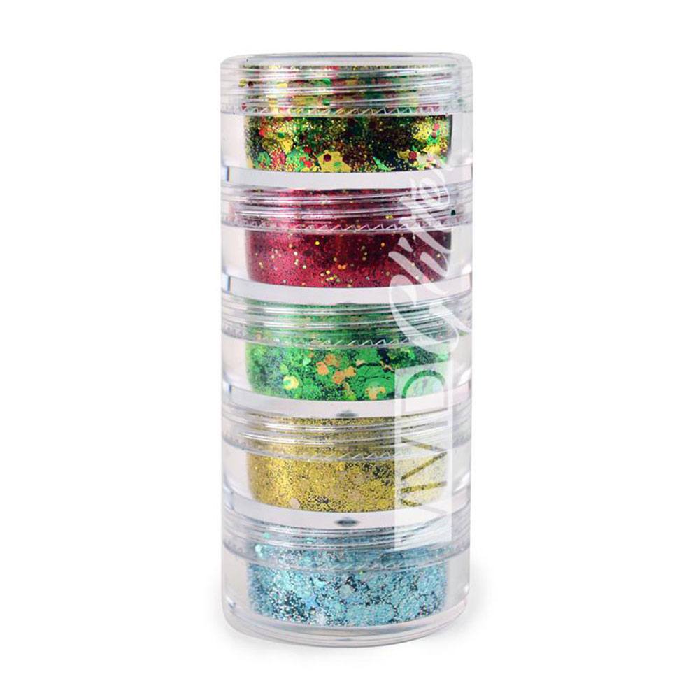 VIVID Glitter Christmas Miracle Chunky Mix Stack